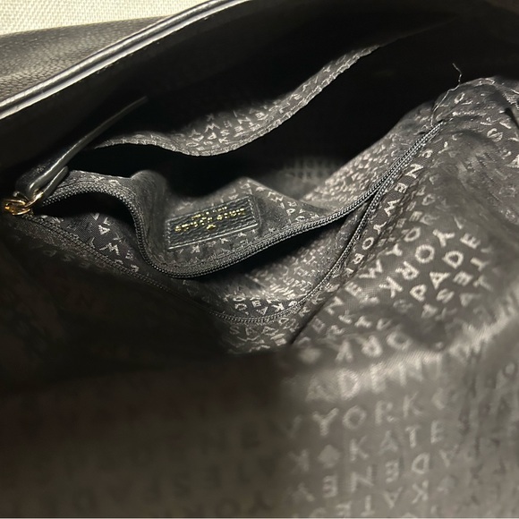 kate spade Chester Street Miri Black Pebbled Leather Shoulder Bag with Tassel - Picture 13 of 16